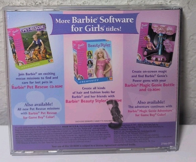 Barbie As Princess Bride PC Windows/MAC CD ROM fairytale magic fantasy game 2000 gallery