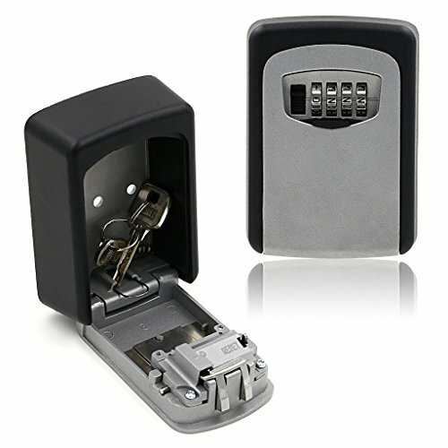 Sumnacon Wall Mounted Waterproof Key Storage Security Lock Box with 4-Digit