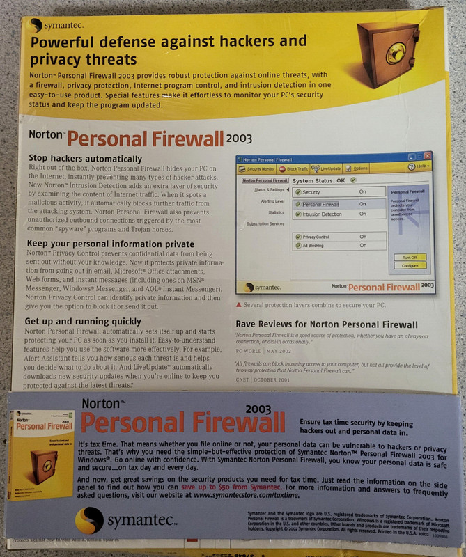 Norton Personal Firewall 2003 gallery