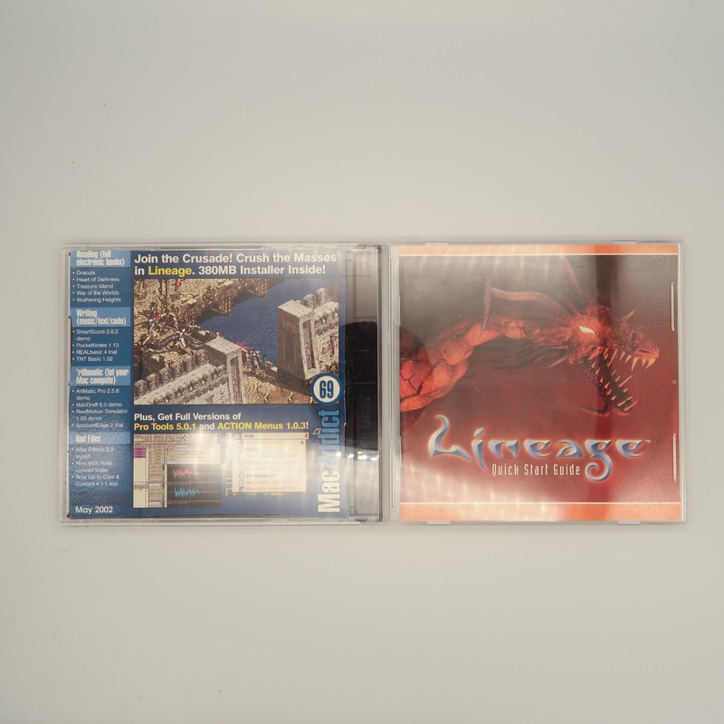 Mac Addict Lineage May 2002 #69 software disc for Macintosh