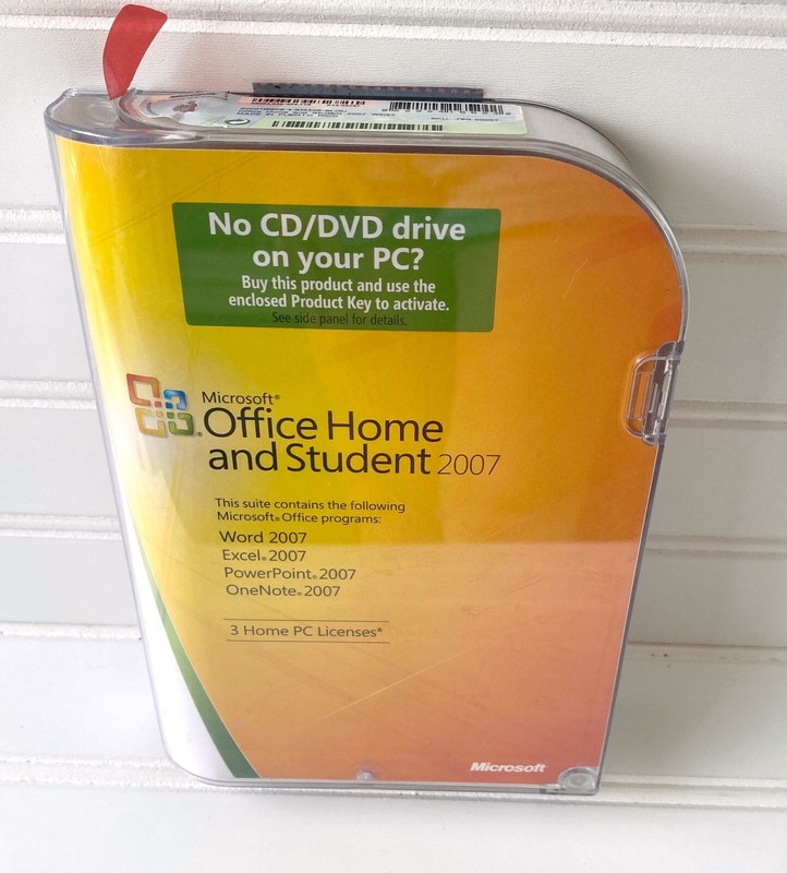 Microsoft MS Office Home and & Student 2007 Word Excel PowerPoint OneNote 3 PC’s