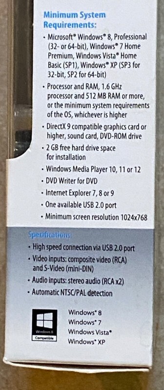 ROXIO Easy VHS to DVD 3 - Convert Old Home Movies, VHS, Tapes To DVD NEW SEALED gallery
