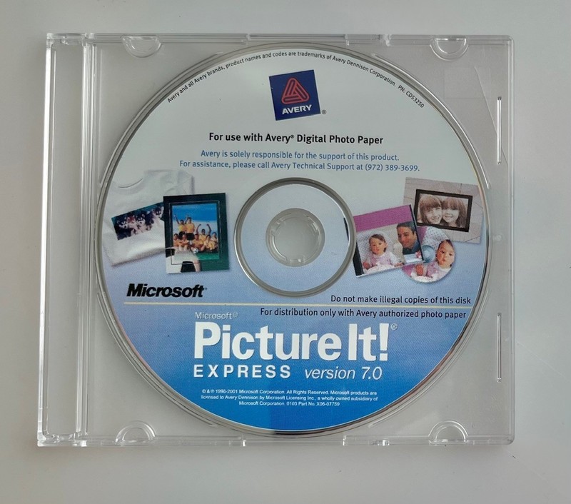 MICROSOFT Picture It! 7 EXPRESS Ver 7 XP Windows 8 7 10-32 bit edition – OB