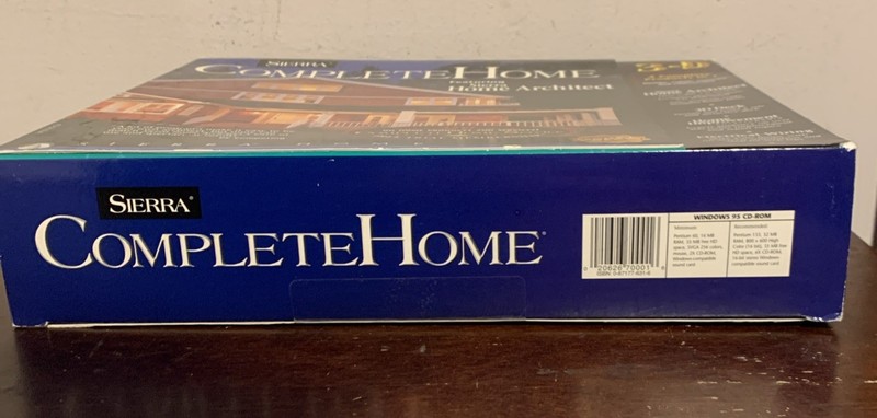 Sierra Complete Home Architect 3-D Design Software Vintage 1997 4 Product In 1 gallery