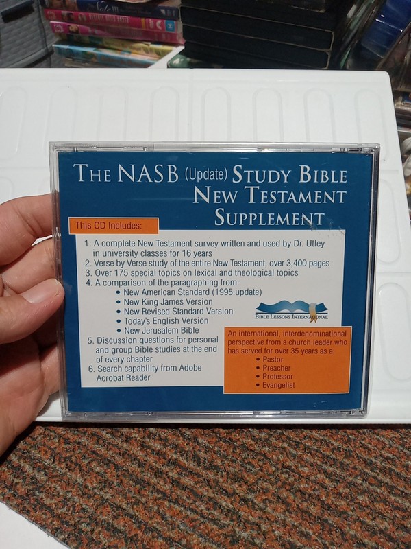 NEW SEALED The NASB Update Study Bible New Testament Supplement CD-ROM Software gallery