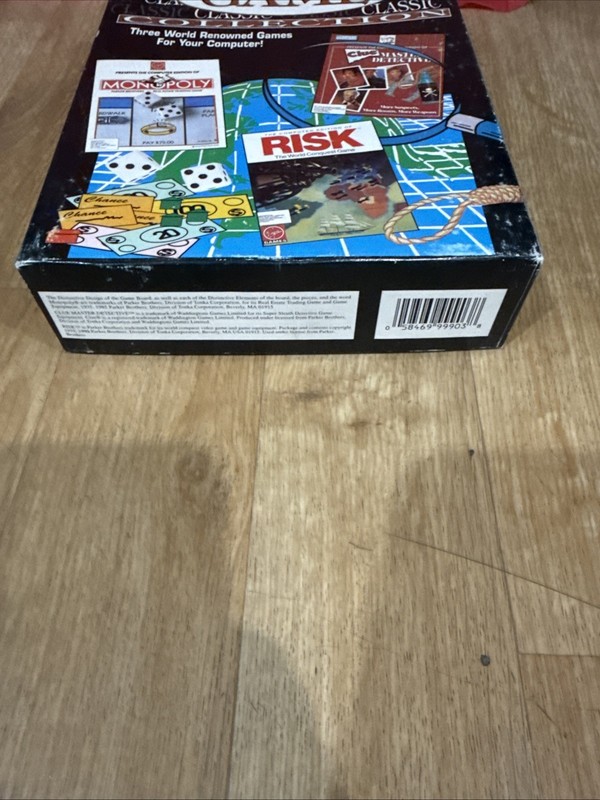 Computer Software Game Collection Clue, Risk, Monopoly Floppy 1991 Atari IBM Mac gallery