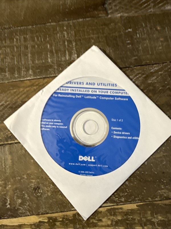 Dell Drivers & Utilities Latitude Computer Software PC Cd Rom