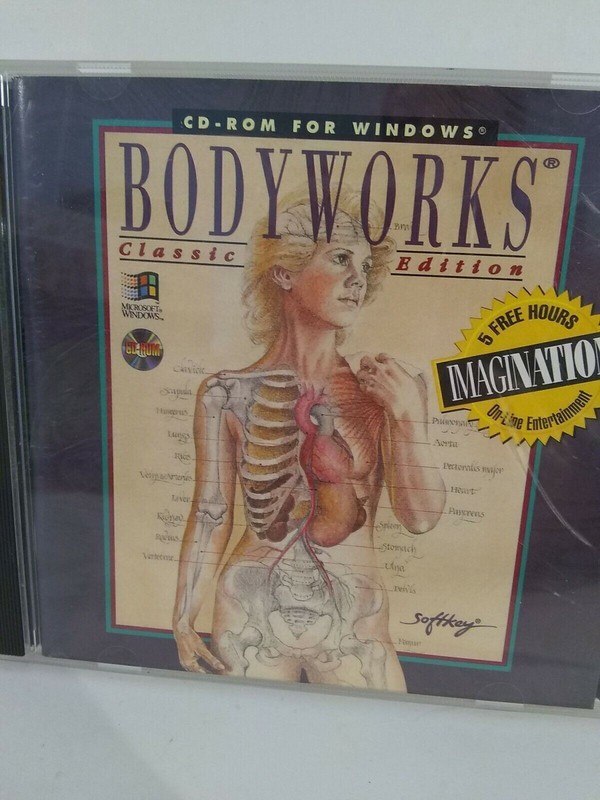 Body Works Classic Edition Human Anatomy CD-Rom Windows Softkey 1994 Software gallery
