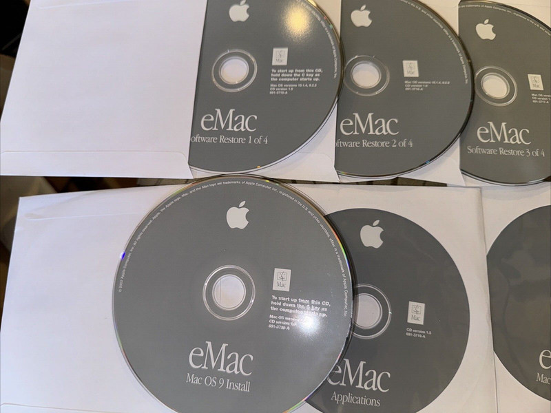 Apple Disc E Mac Software Restore 1-4 Discs OS 603-0849-A Media gallery