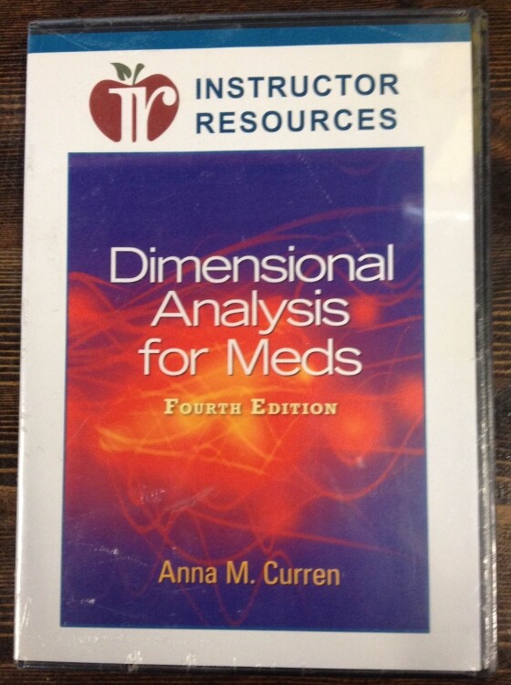 Instructor Resource CD For Dimensional Analysis For Meds 4th Ed Educational