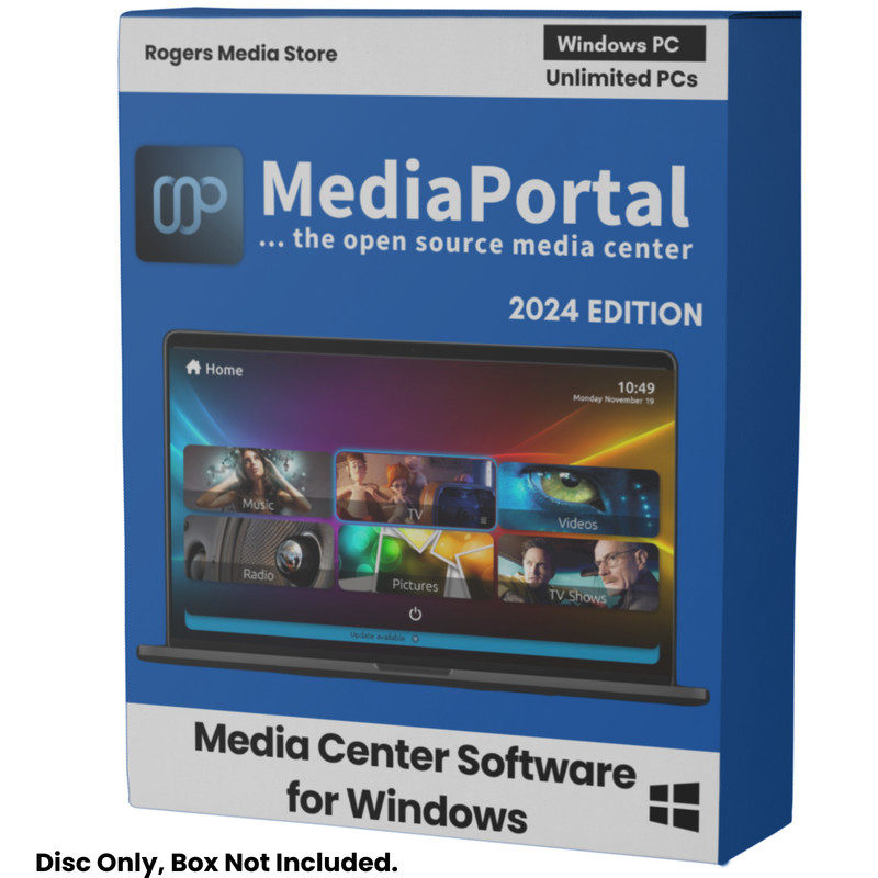 MediaPortal 2024 – Media Center Software – Video Music & Streaming on CD-ROM