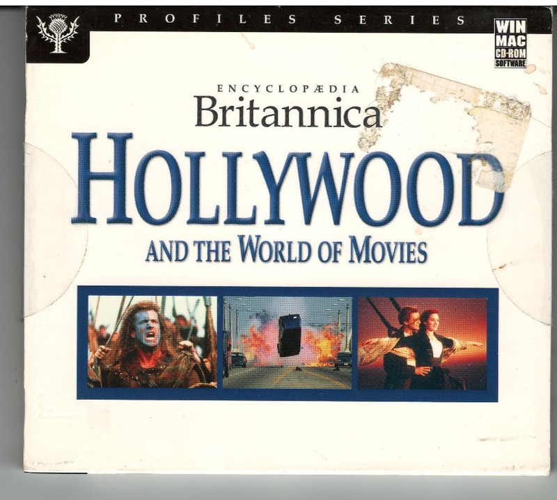 Encyclopedia Britannica Hollywood and the World of Movies CD ROM GOOD