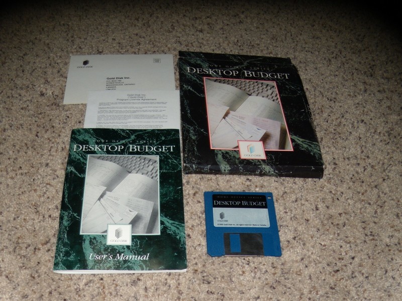 Desktop Budget Commodore Amiga Program with manual and box