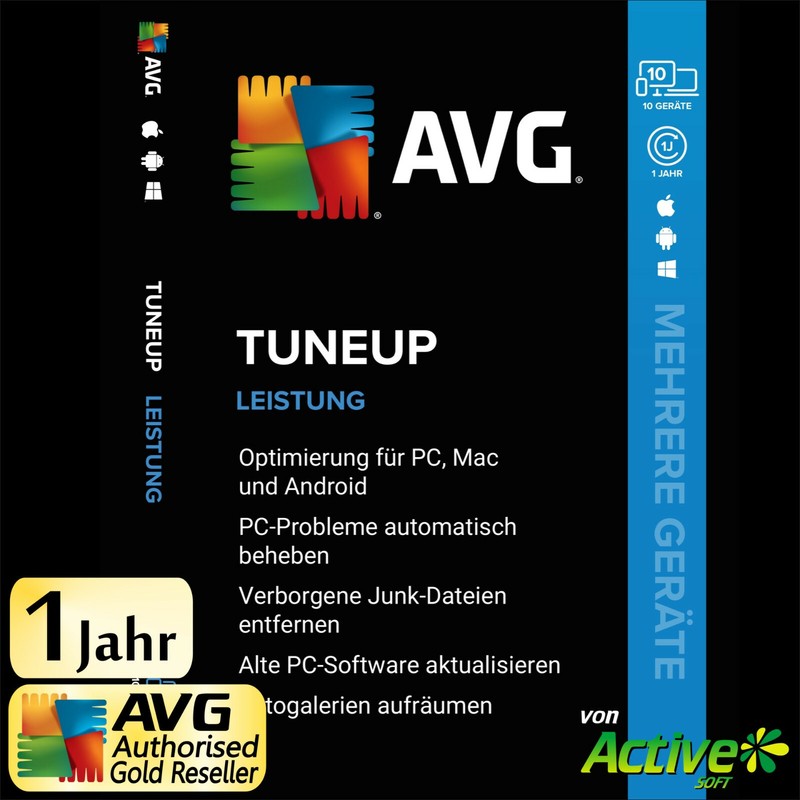 AVG TuneUp 2023 – Mehrere Geräte 10 Geräte 1 Jahr | TuneUp UNBEGRENZTE DE