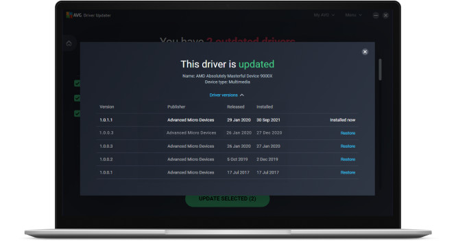AVG Driver Updater 3 Devices 2026 1, 2, 3 Year Subscription Windows Only Digital gallery