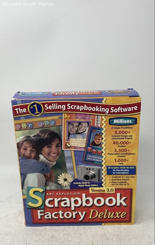 Nova Development Scrapbook Factory Deluxe 3.0 Art Crafts Software Not Tested