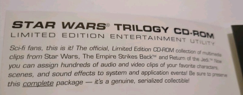 Star Wars Trilogy (PC,1995) CD-ROM - Entertainment Utility gallery