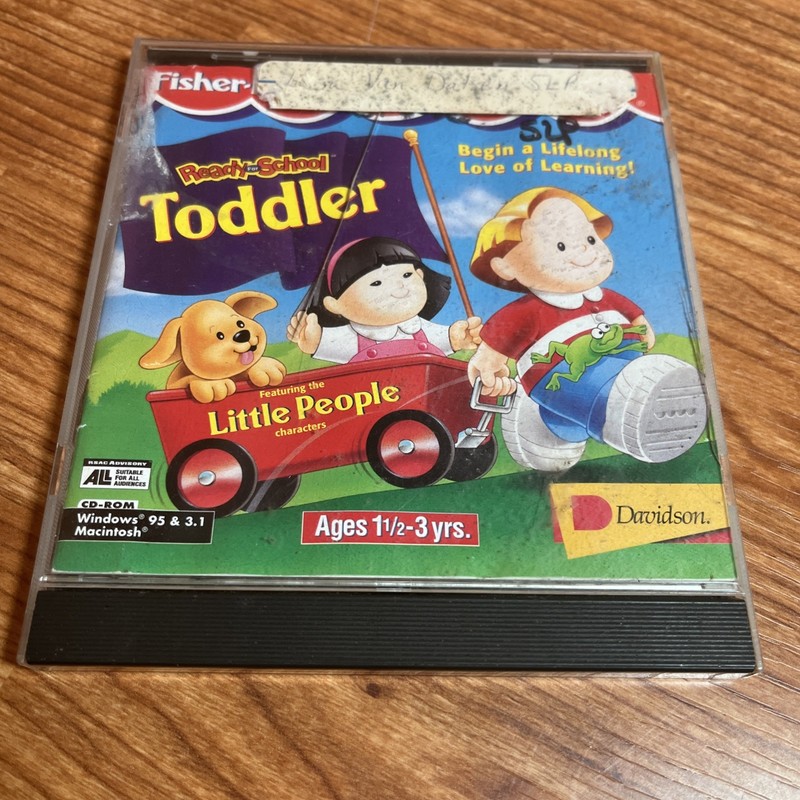 Little People Ready for School Toddler Ages 1 1/2-3 Years Fisher Price CD-Rom