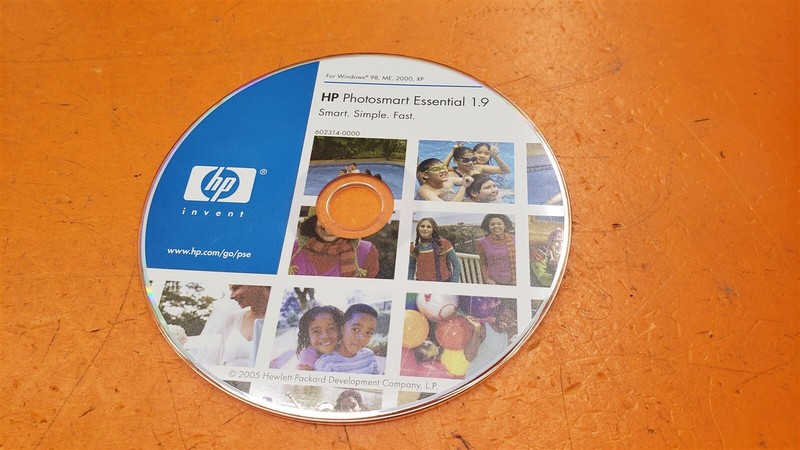 ⭐️⭐️⭐️⭐️⭐️ HP Photosmart Essential 1.9 Photo Organizing Software Win 98 ME 2000