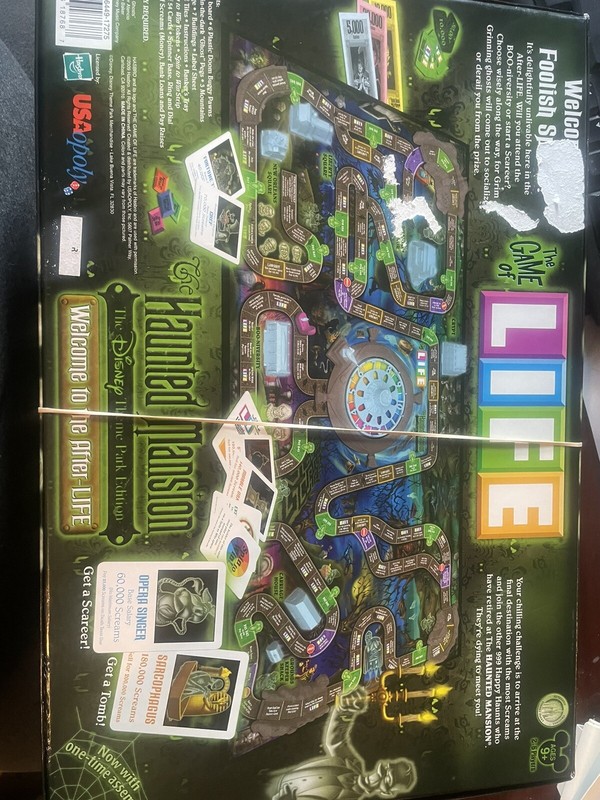 USAOpoly Boardgame Game of Life - Haunted Mansion Edition Good Condition gallery