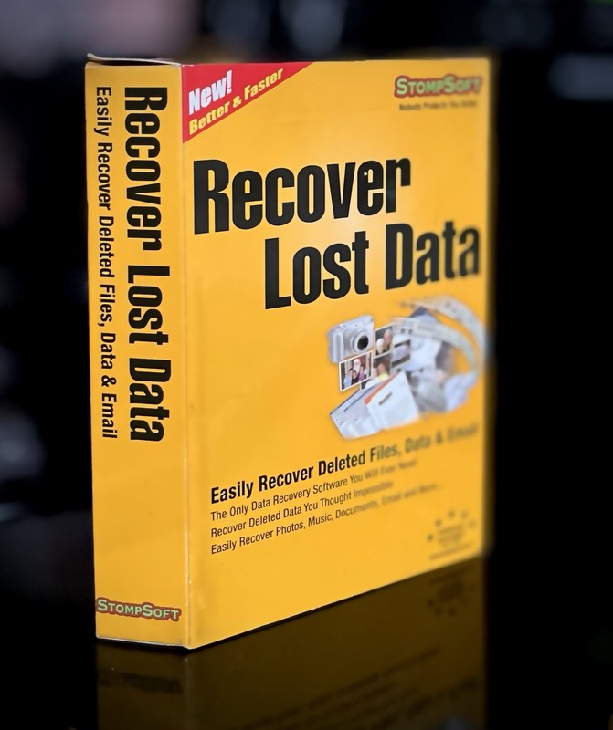 Recover Lost Hard Drive USB Data StompSoft Recovery Utility WIN 2000 XP Sealed