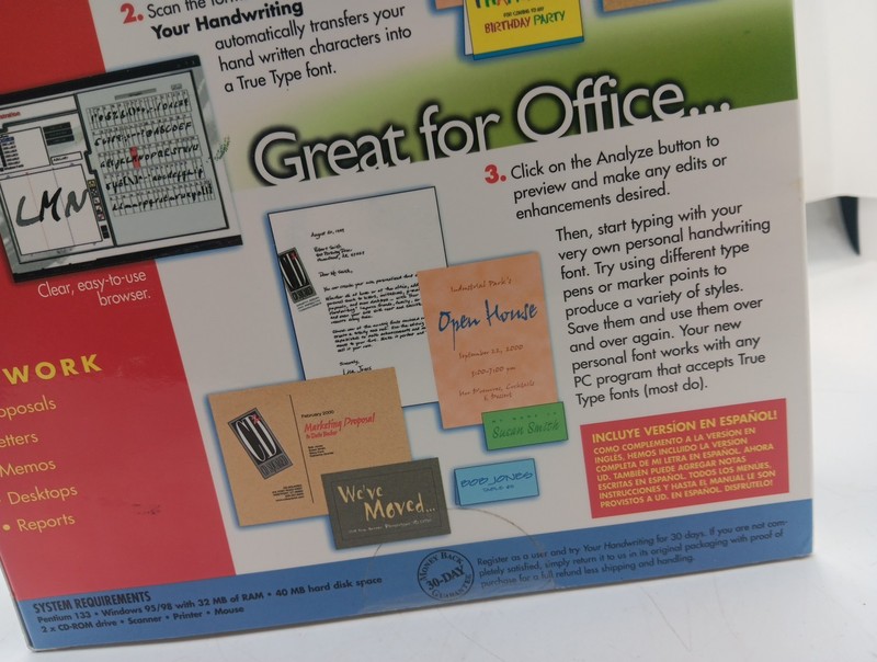 1999 Data Becker Your Handwriting Personal Font English Spanish New gallery