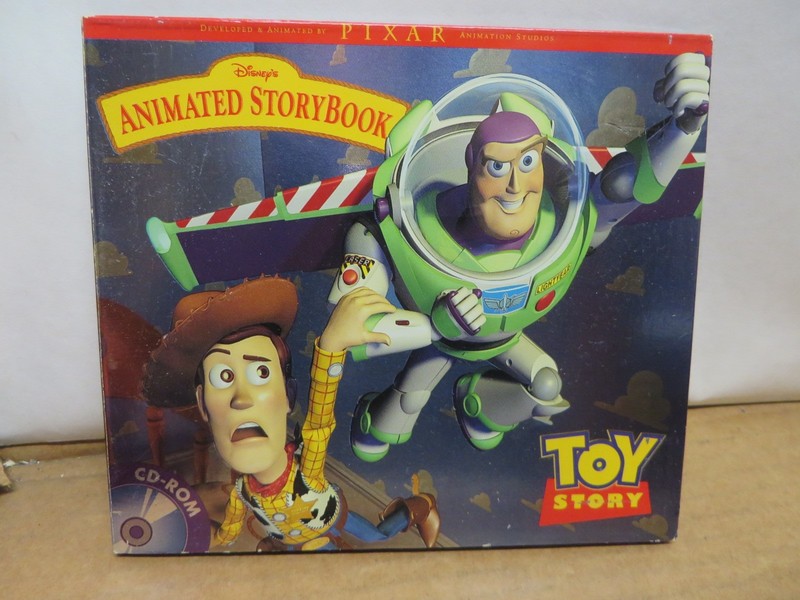 CD ROM VINTAGE 1990's SOFTWARE-SEALED " toy story " animated storybook W MANUAL gallery