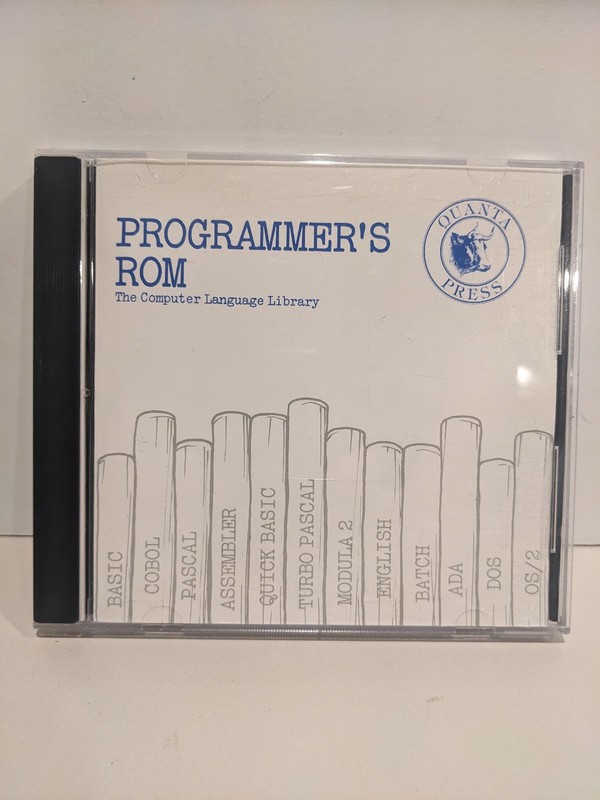 Programmers ROM VTG The Computer Language Library Quanta Press 1989
