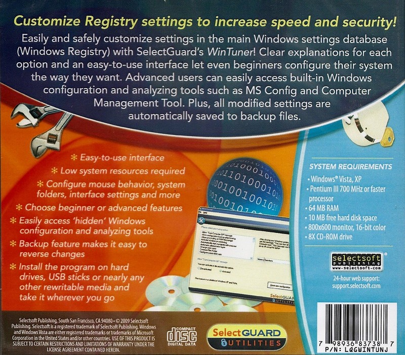SelectGuard Win Tuner * PC Windows 10 / 8 / 7 / Vista / XP * Brand New & Sealed gallery