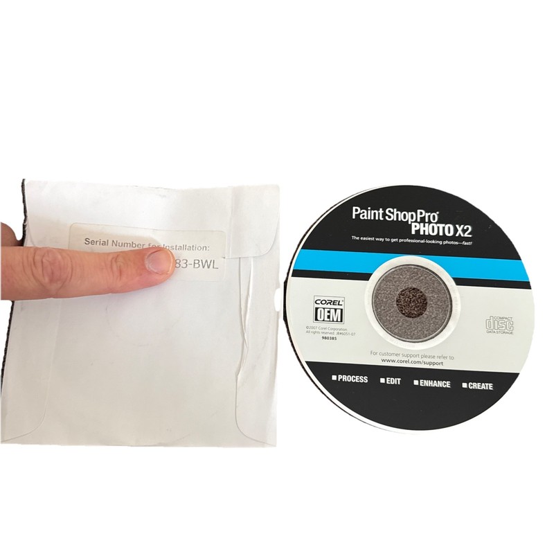 Corel Paint Shop Pro Photo X2 – Windows W/ Serial Number MINT Disc