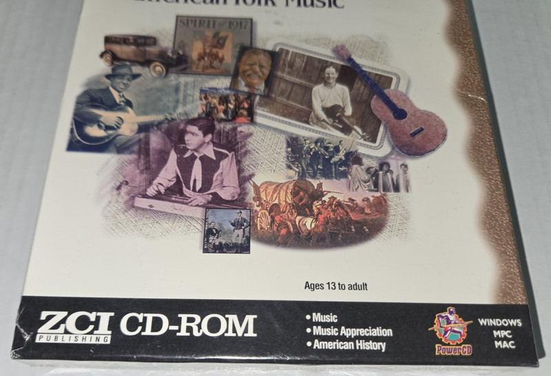 NEW History of Music: American Folk Music PC Game CD-ROM Power CD ZCI Windows gallery