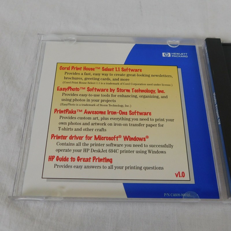 Photo Project CD ROM Hewlett Packard 1997 Have Fun w Photos PrintPak Iron-Ons gallery