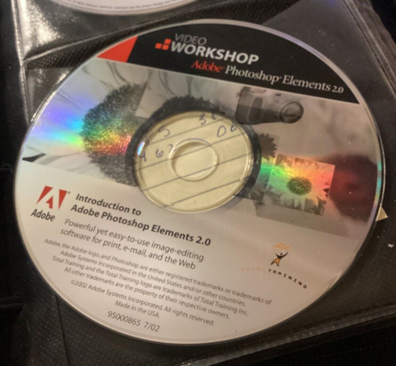 1 Disk ONLY Adobe Photoshop Elements 2.0 CD 95000865 gallery