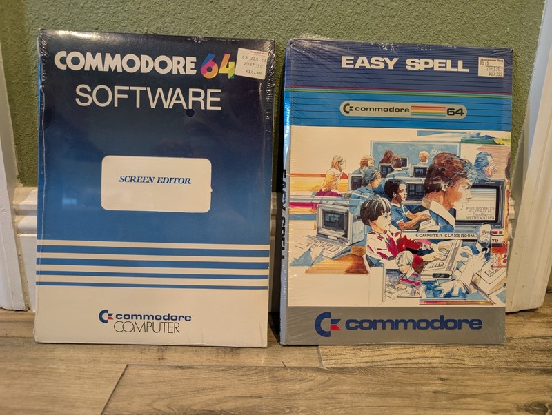 commodore 64 EASY SPELL and SCREEN EDITOR new and sealed