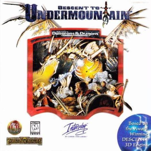 Advanced Dungeons & Dragons Descent to UnderMountain PC CD role-playing RPG game