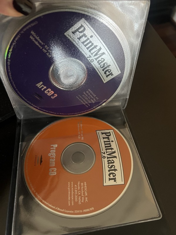 PrintMaster Gold 10 & PrintMaster 7 Deluxe Broderbund Software gallery
