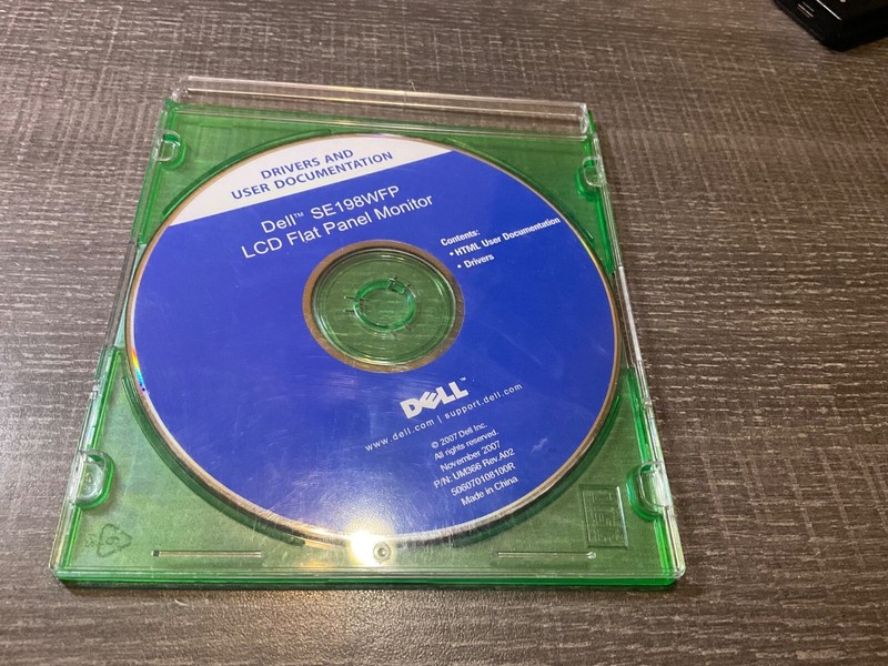 Dell Drivers And User Documentation For E198WFP LCD Flat Panel Monitor