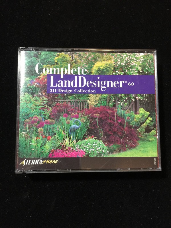 Land Designer 3D Sierra 6.0 d. 2000 PC CD-ROM VTG Outdoor Landscaping Software