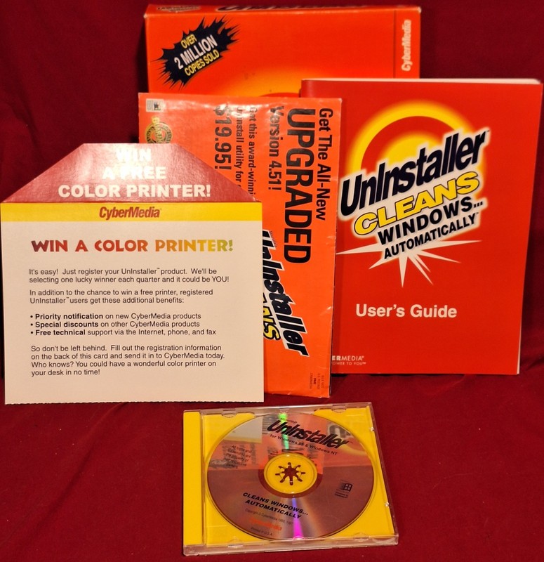 CyberMedia Uninstaller Cleans Windows Automatically Big Box PC CD-ROM CIB gallery