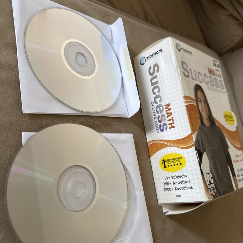 Math Success Deluxe 2009 PC CD-ROM 2 Disc Set w/ Box Learning Software Ages 9+ gallery