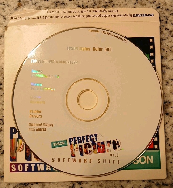 Perfect Picture Software Suite Epson Stylus Color 400 CD-ROM Windows/Mac, 1997 gallery