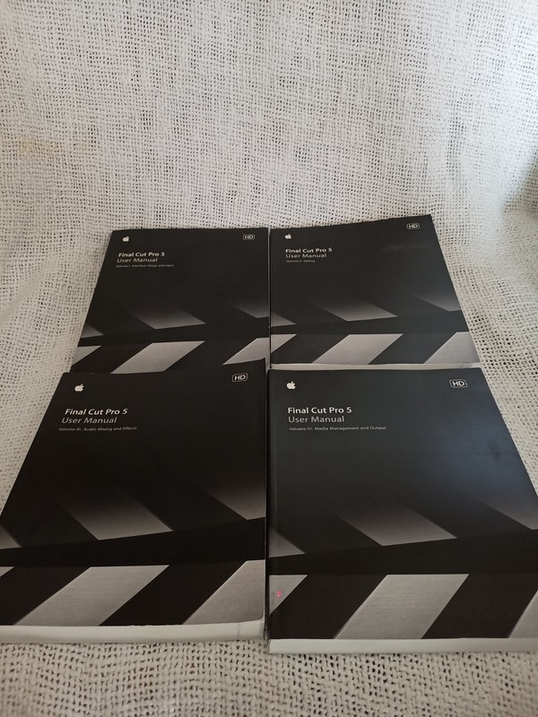 FINAL CUT STUDIO PRO 5, BOOKS 1-4 ONLY … NO DVDS OR SOUNDTRACK