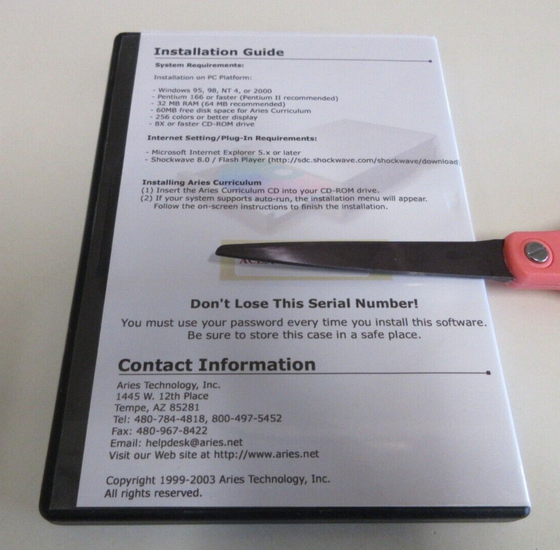 Aries Technology - Software - Computer Literacy - Version 3.1 - CD-ROM - 2003 gallery