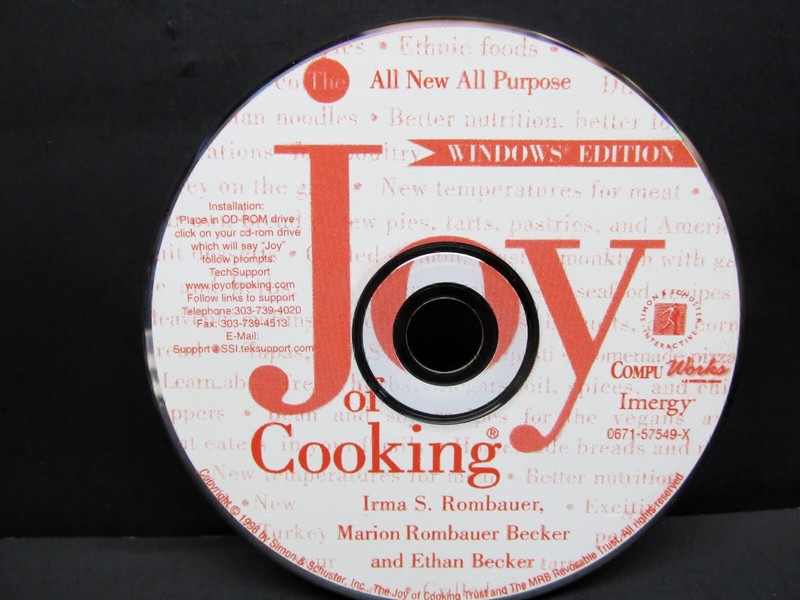 Joy Of Cooking, CD-ROM, Windows, Simon & Schuster, 1998, Never Used, Disc Only