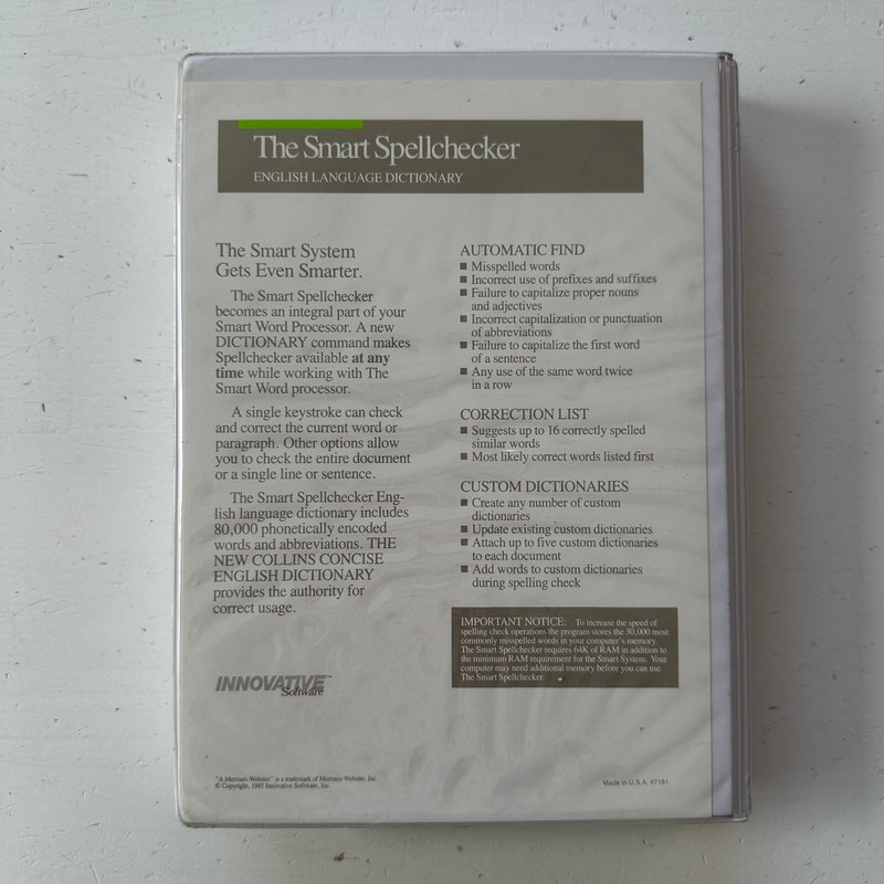The Smart Spellchecker Innovative Software Smart Word Processor gallery