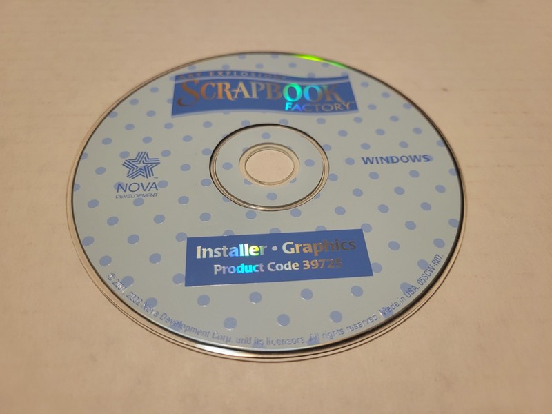Art Explosion Scrapbook Factory (Disc only) Windows 95 98 Me XP & 7