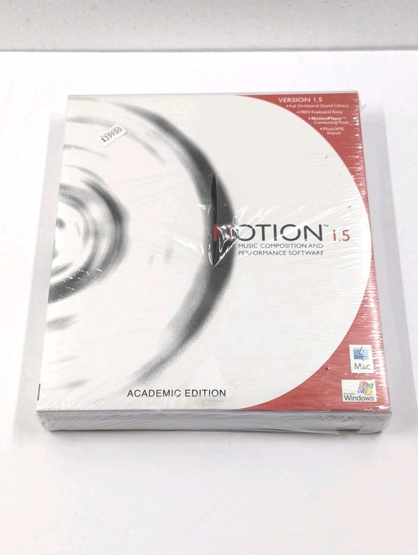 Notion 1.5 Music Composition and Performance Software Program Windows and Mac