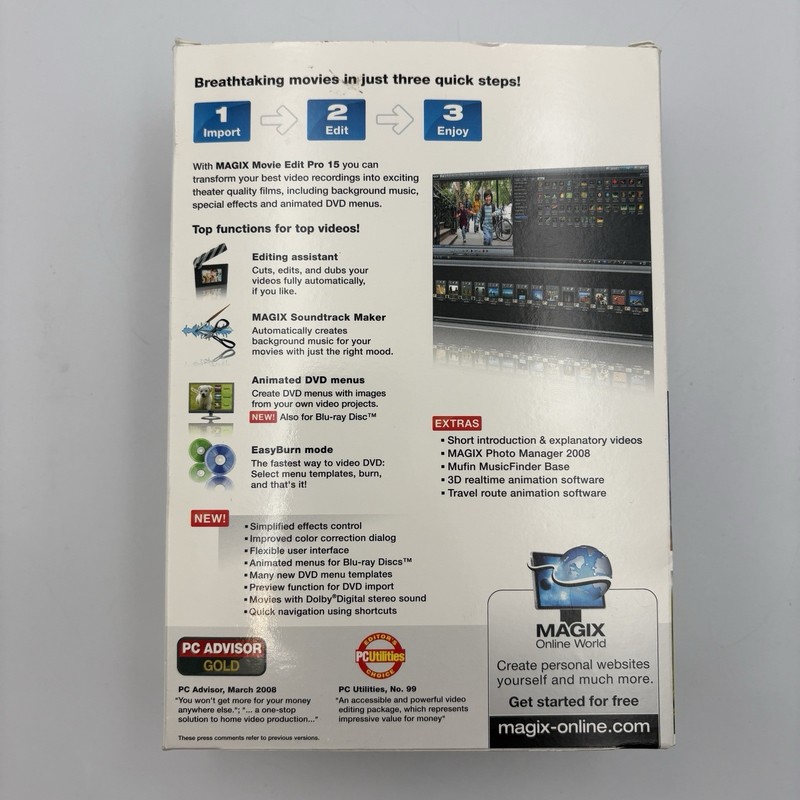 Magix Movie Edit Pro 15 Software Used Complete In Box With Key gallery