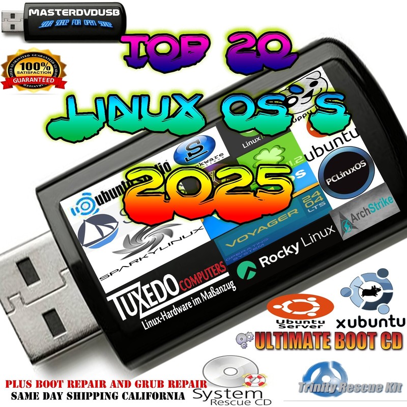 Top 20 Linux OS Multi-Boot USB 2025 – Ultimate Compilation of Linux OS and Tools