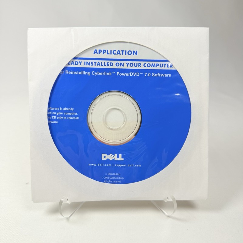 Dell Applications For Reinstalling Cyberlink PowerDVD 7.0 Software New Sealed